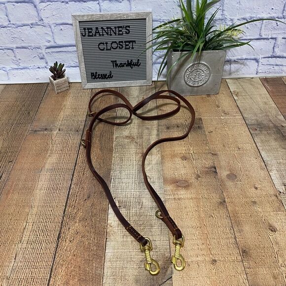 Dog Leash Multifunctional Genuine Leather Hands Free Long Training Pet Leash - Picture 1 of 9